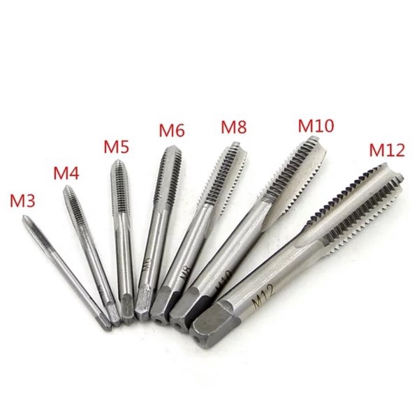 Jual Mata Bor Ulir SET 7pcs HSS Hand Tap Drill 7 Pcs Pembuat Drat Baut ...