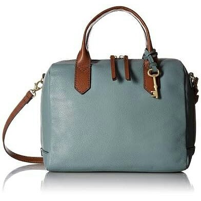 Fossil fiona tote steel blue hotsell