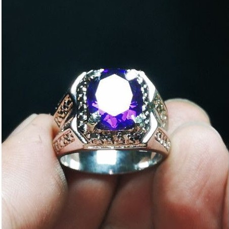 Jual Batu Cincin King Blue Sapphire Top Colour Hot Luster Plus Ring ...