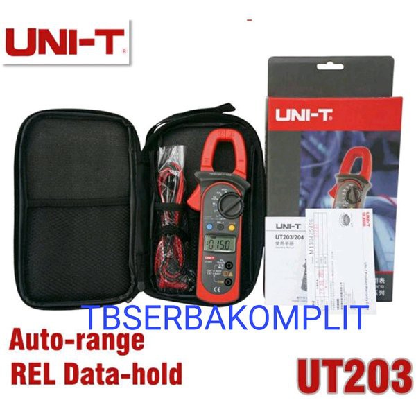 Jual UNIT UT203 Digital Clamp Meter AC DC 400A UT203 Tang Amper