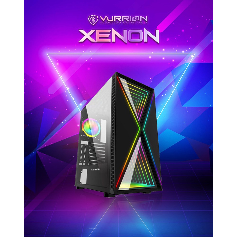 Jual Casing Gaming VURRION XENON RGB STRIP | Shopee Indonesia