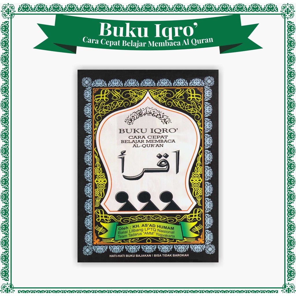 Jual PROMO BUKU IQRO BENDEL BESAR DAN KECIL JILID 1-6 CD DAN HVS ...