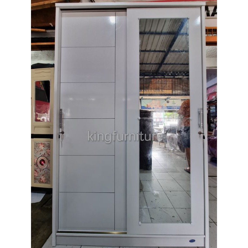 Jual Lemari sliding kaca panjang / lemari pintu geser kaca panjang