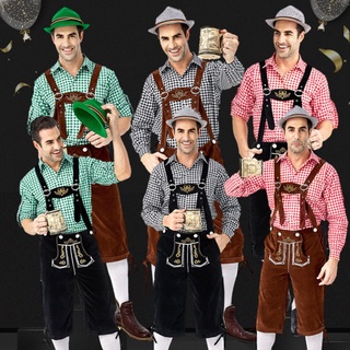 Traditional Couples Oktoberfest Costume Parade Tavern Bartender Waitress  Outfit Cosplay Carnival Halloween Fancy Party Dress 