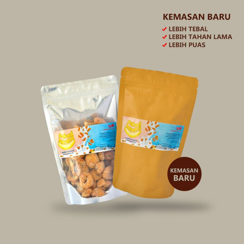 Jual Naked Banana Milky Vanilla Rambak Pisang Keripik Pisang Shopee Indonesia