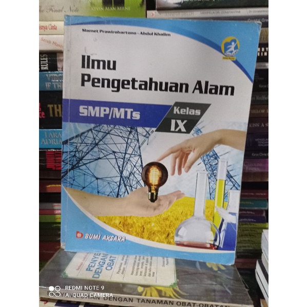 Jual ILMU PENGETAHUAN ALAM Untuk Smp Mts Kelas Ix BUMI AKSARA | Shopee ...