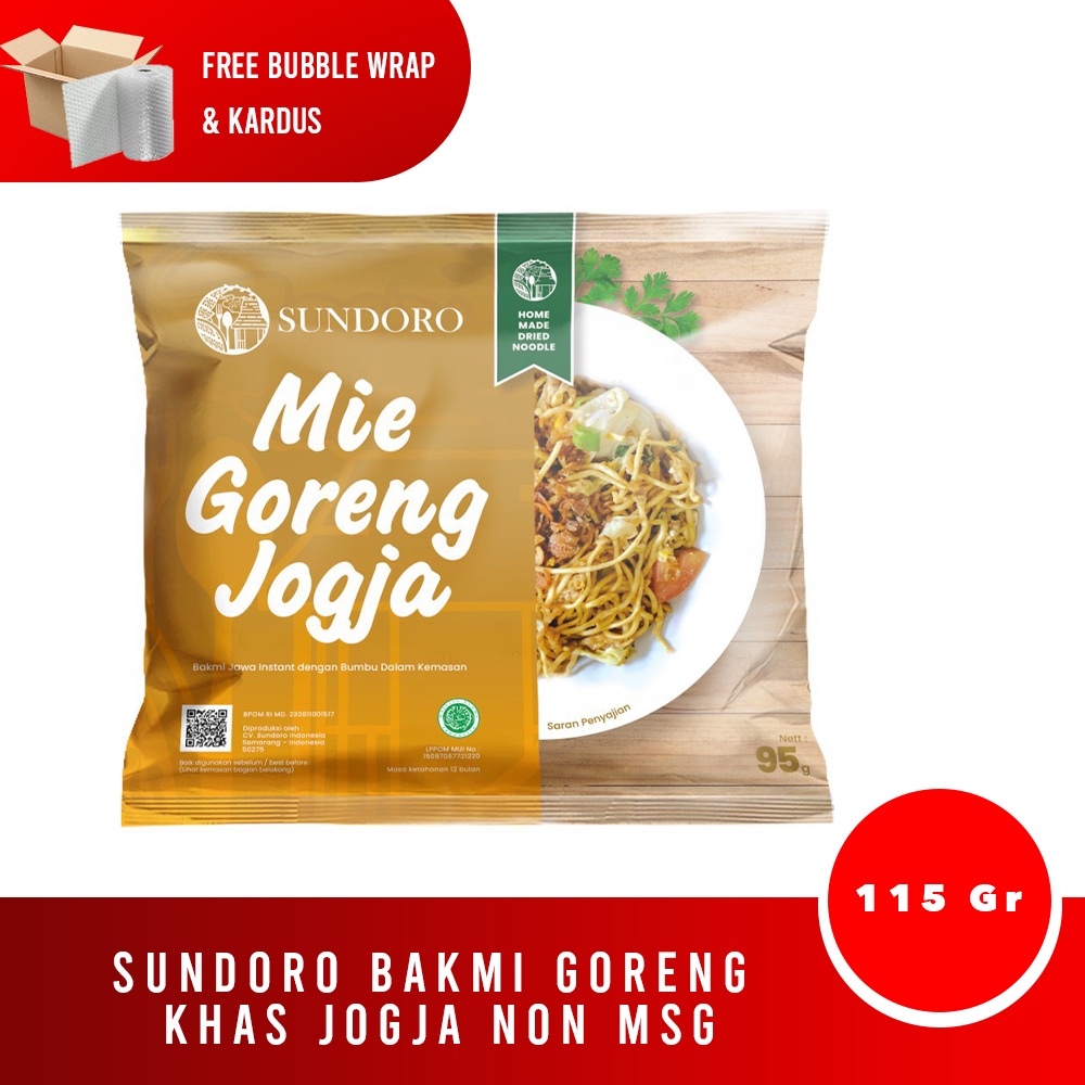 Jual BAKMI GORENG KHAS JOGJA - DENGAN RASA OTENTIK - NON MSG - SUNDORO ...