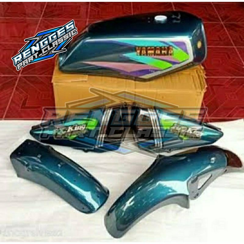 Jual PAKET BODY TANGKI FULLSET RXKING RX KING 1996 HUJAU BOTOL SET ...
