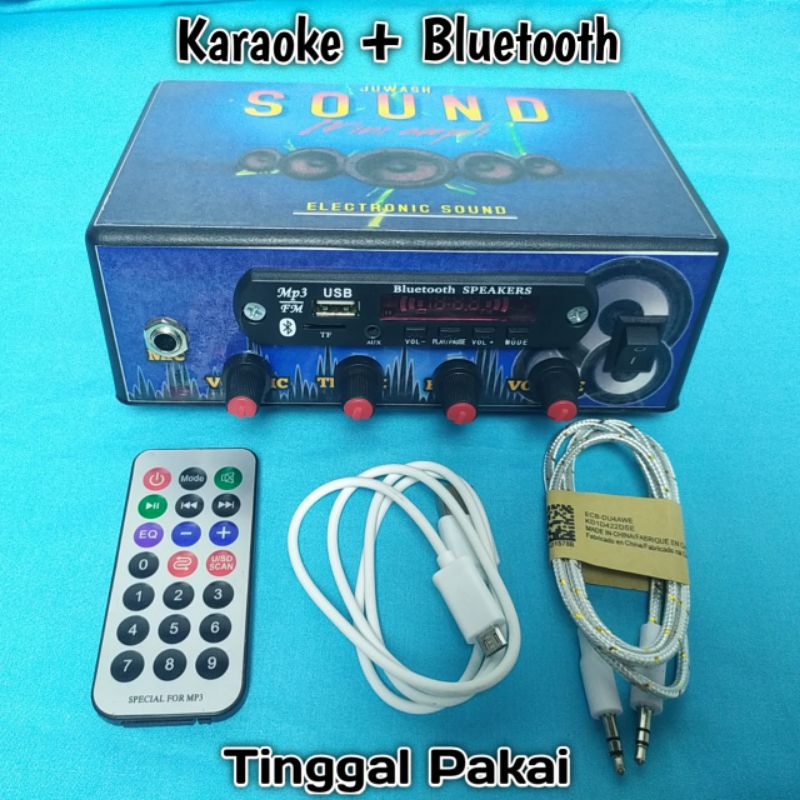 Jual POWER AMPLIFIER BLUETOOTH STEREO AMPLI MINI FULL BASS KARAOKE MP3