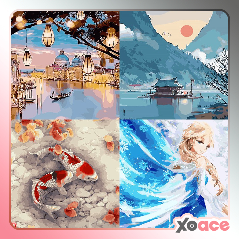 Jual 40x50 DIY Paint By Number Painting By Numbers Kit Digital Lukisan ...
