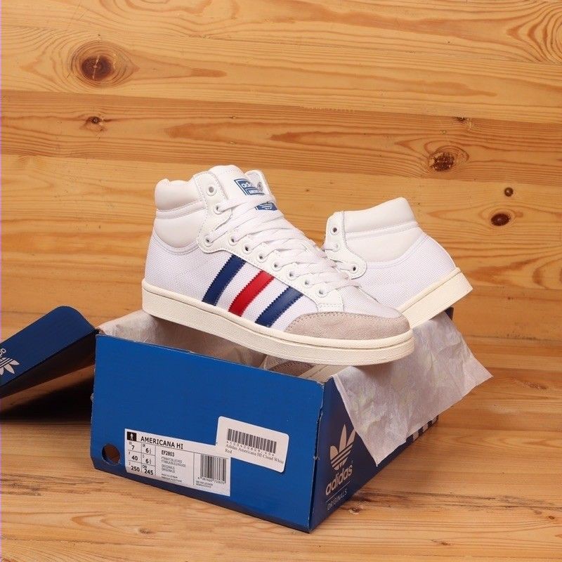 Jual Adidas Americana Hi High Cloud White France Size 39 44 Shopee Indonesia