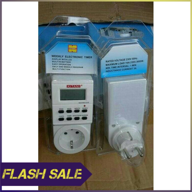 Jual Stop Kontak Timer Digital Programmable Kitani Timer Digital Kitani ...