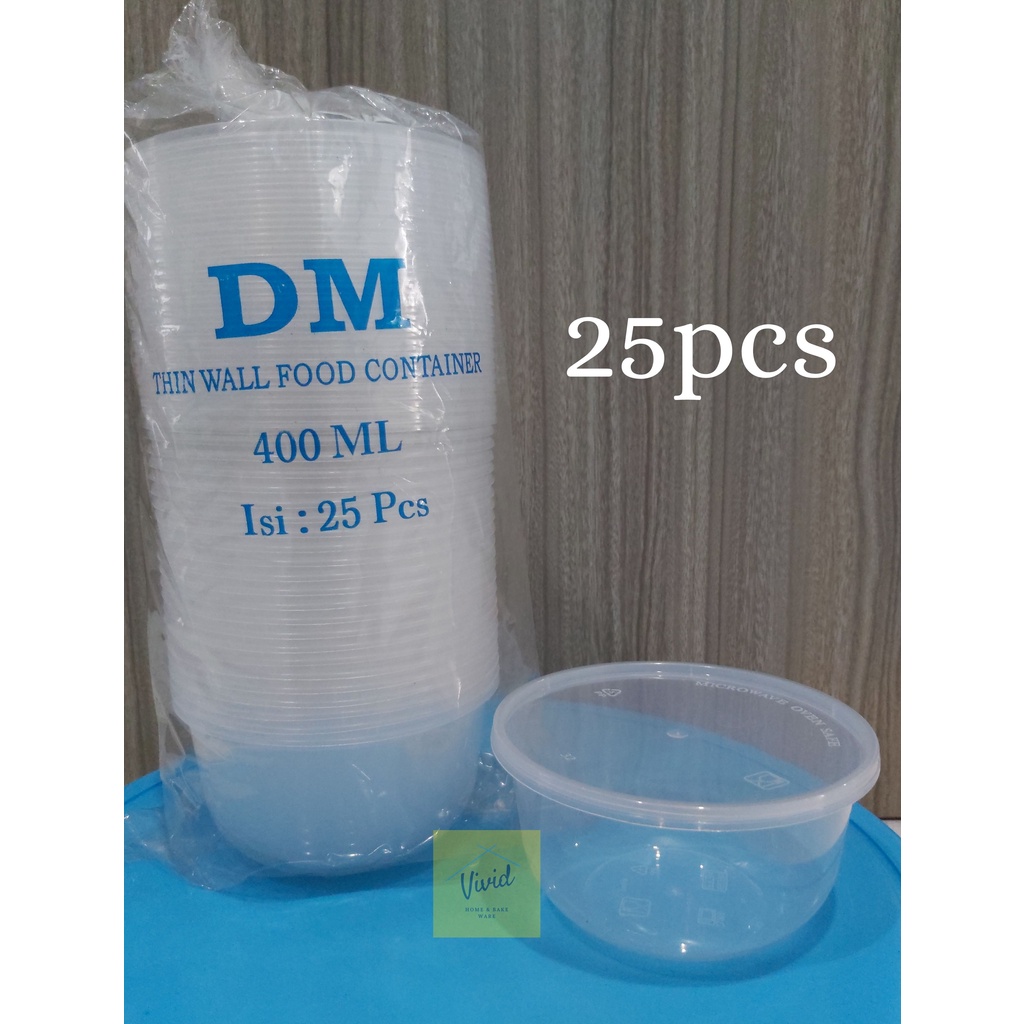 Jual Mangkok Plastik Thinwall Dm 400 Rb Bowl Mangkok Makan Anti Pecah