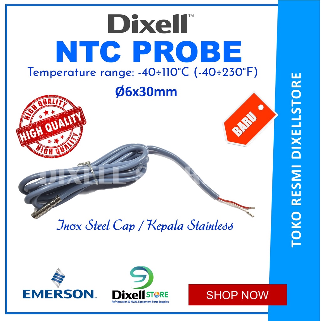 Jual Sensor probe thermistor NTC Dixell Emerson | Shopee Indonesia