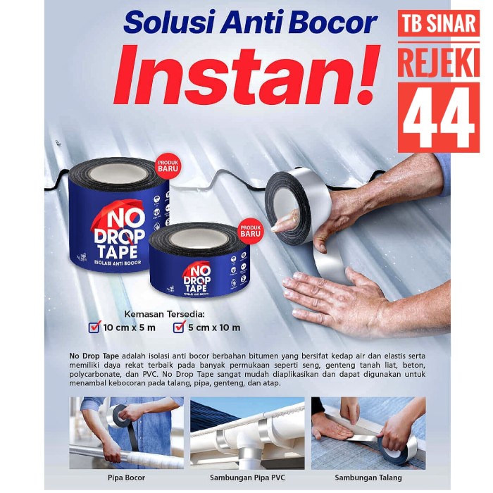 Jual Lem Talang No Drop Tape Isolasi Anti Bocor Bitumen Beton Talang ...