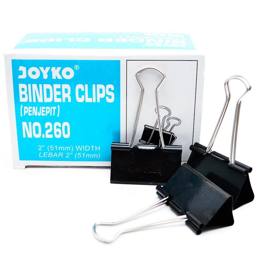 Jual JOYKO Binder Clip Besar No.260 Ukuran 2 inch(51mm) HITAM