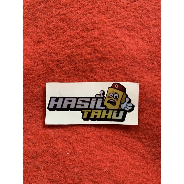 Jual Stiker Hasil Tahu | Shopee Indonesia
