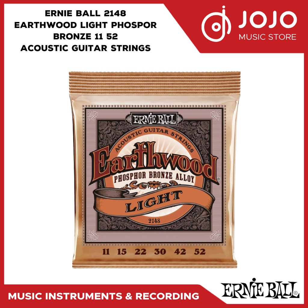 Jual Ernieball 2148 Earthwood Light Phospor Bronze 11 52 Acoustic