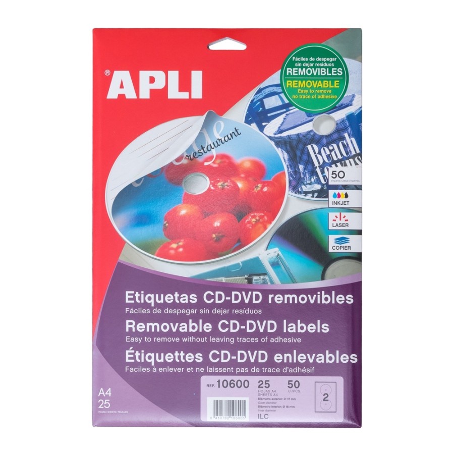 Jual APLI Label Removable Mega CD/DVD 50 Unit Shopee Indonesia