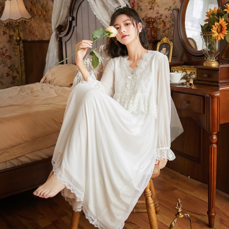 Jual Baju Tidur Wanita Dewasa Import Victorian Nightgown Women