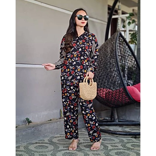 Setelan Wanita | Setelan Piyama | One Set Rayon Viscose | Daster Rayon Viscose | One Set Wanita