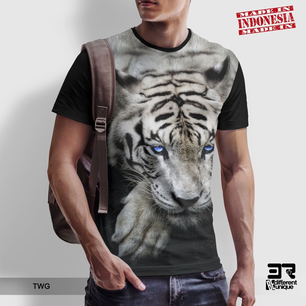 Jual [ COD ] KAOS PRINTING GAMBAR HEWAN TWG TIGER HARIMAU - BAJU DISTRO ...