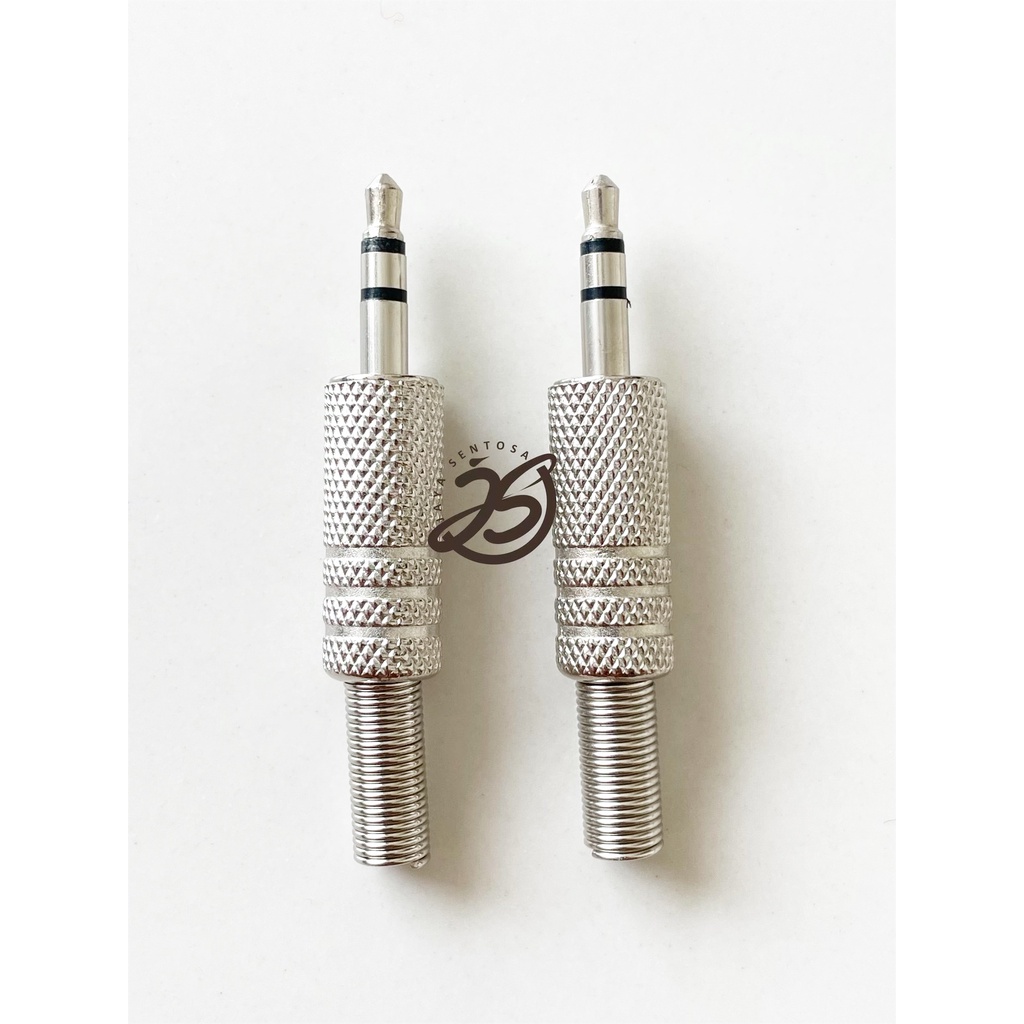 Jual JACK MINI STEREO BESI (1 BH) JACK 3.5mm ups BESI SILVER JEK MINI ...