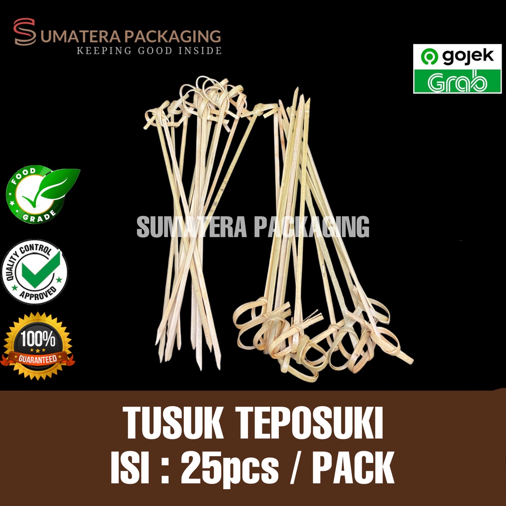 Jual Tusuk Sate Teposuki Bambu 14cm Lagi Ngetrend Tusuk Sate Konde