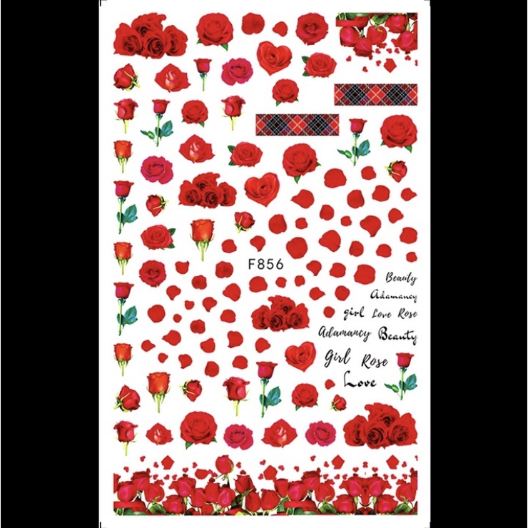 Jual Stiker Kuku Bunga Flower Series Nail Art Sticker KU032 | Shopee ...