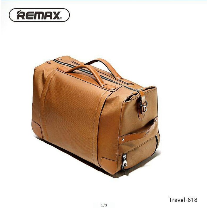 Jual Remax Premium Exclusive Travel Bag 618 Series - Coklat | Shopee ...