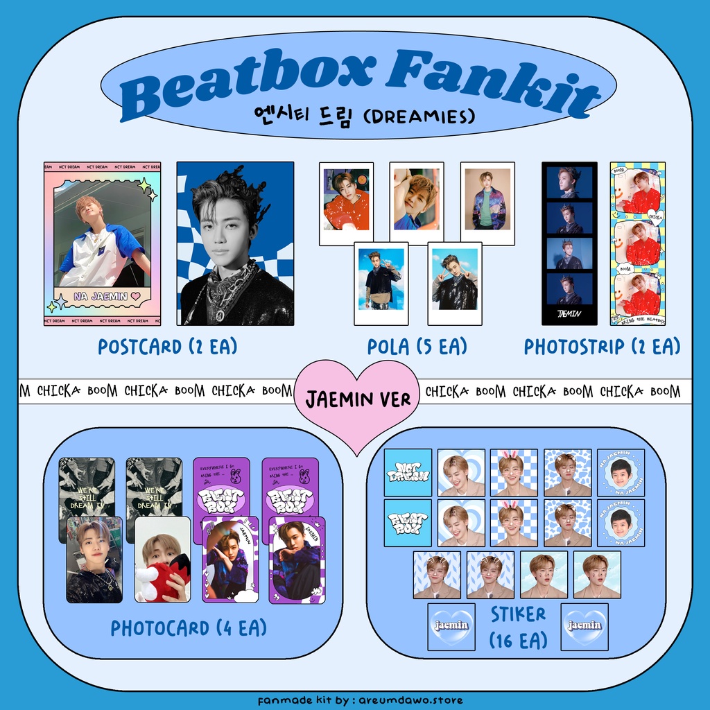 Jual FANMADE BEATBOX FANKIT NCT DREAM MARK RENJUN JENO HAECHAN JAEMIN ...