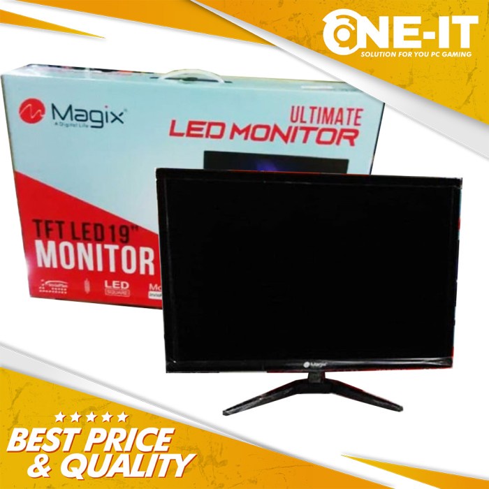 Jual Monitor LED Magix 19 inch VGA & HDMI Gaming Resmi Murah | Shopee ...