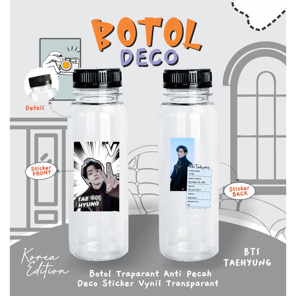 Jual Botol Kpop Reusable By Korea Edition ( 500ml ) | Shopee Indonesia