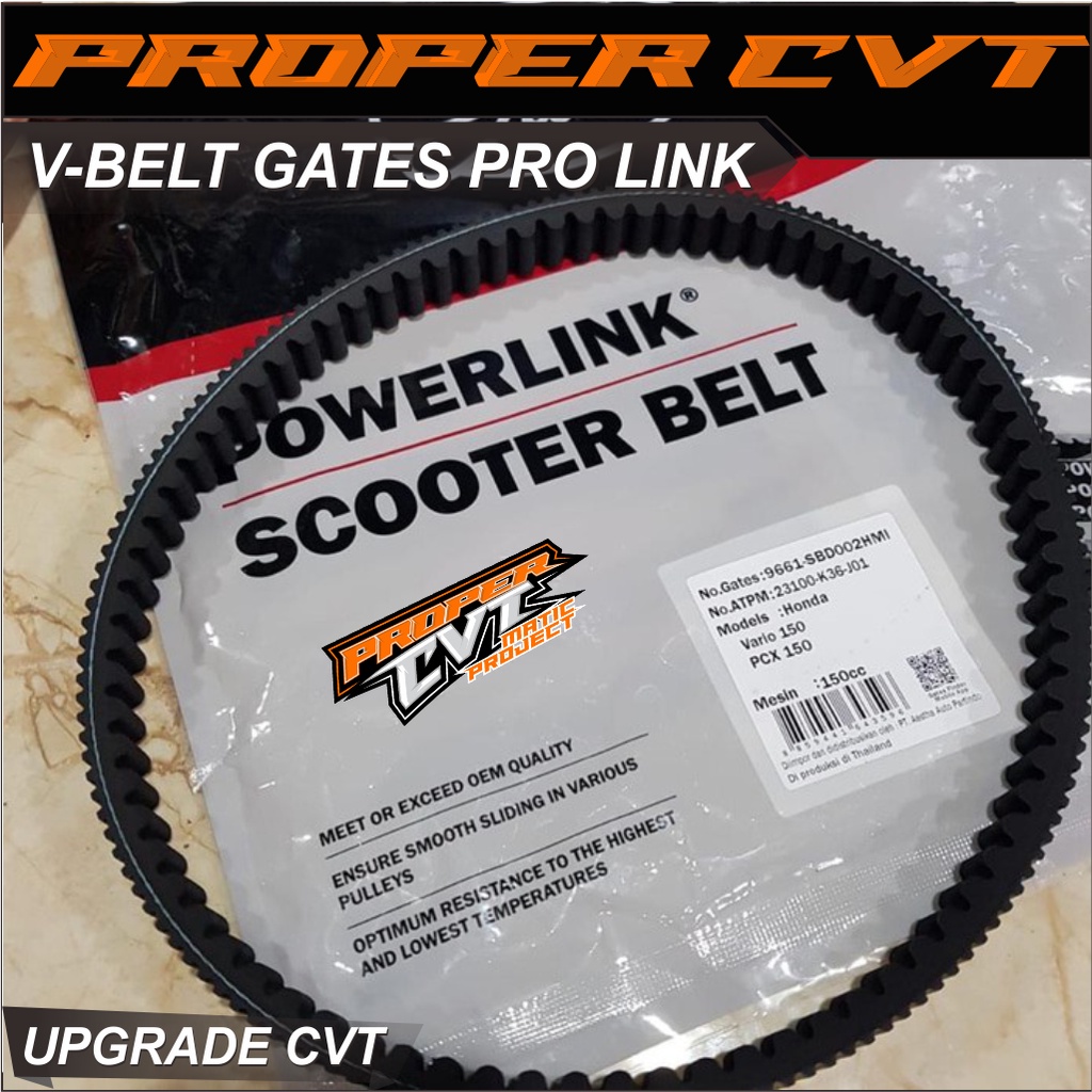 Jual Vanbelt Vbelt Original V-BELT VBELT RACING - GATES PROLINK ...