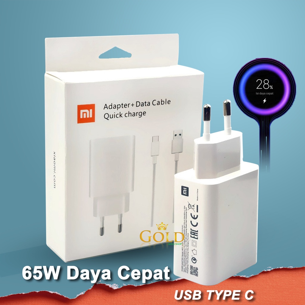 65w Charger Redmi 10 Watt Charger CHARGER/CASAN XIAOMI FAST