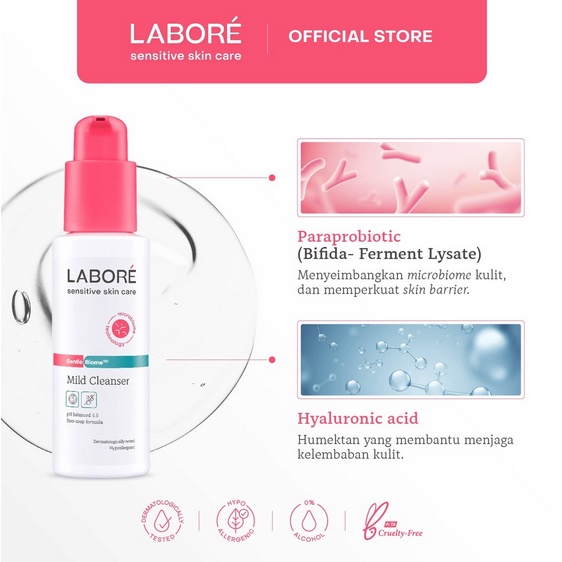 Jual Labore Gentle Biome Mild Cleanser - 100ml | Shopee Indonesia