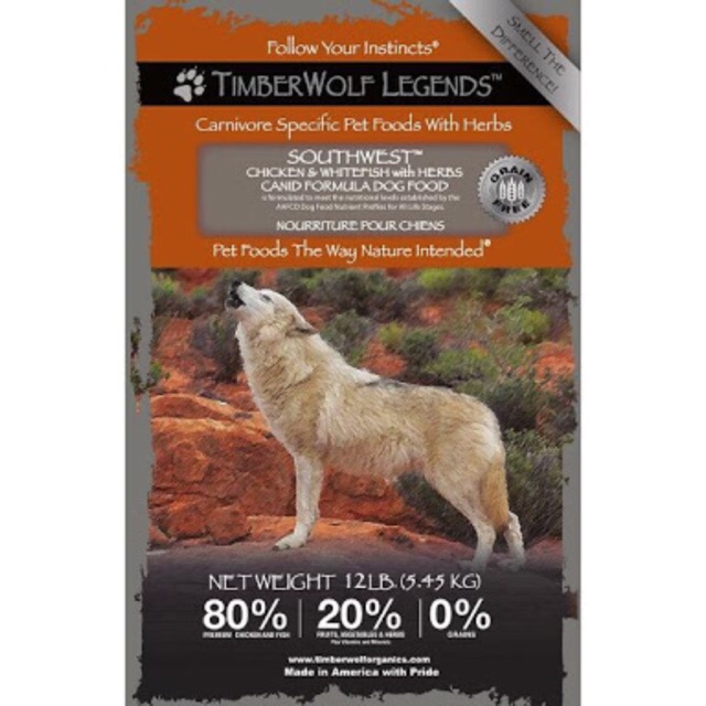 Jual Dog Food Timberwolf Legend Southwest Chicken & Whitefish Puppy ...