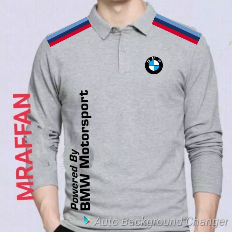 Jual Kaos Kerah Polo Shirt Lengan Panjang M Power Bmw Pria Shopee