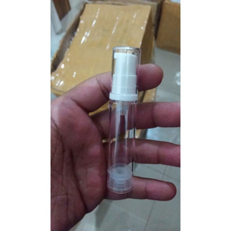 Jual Botol Pump Airless 10 Ml Putih Transparan Shopee Indonesia 9607