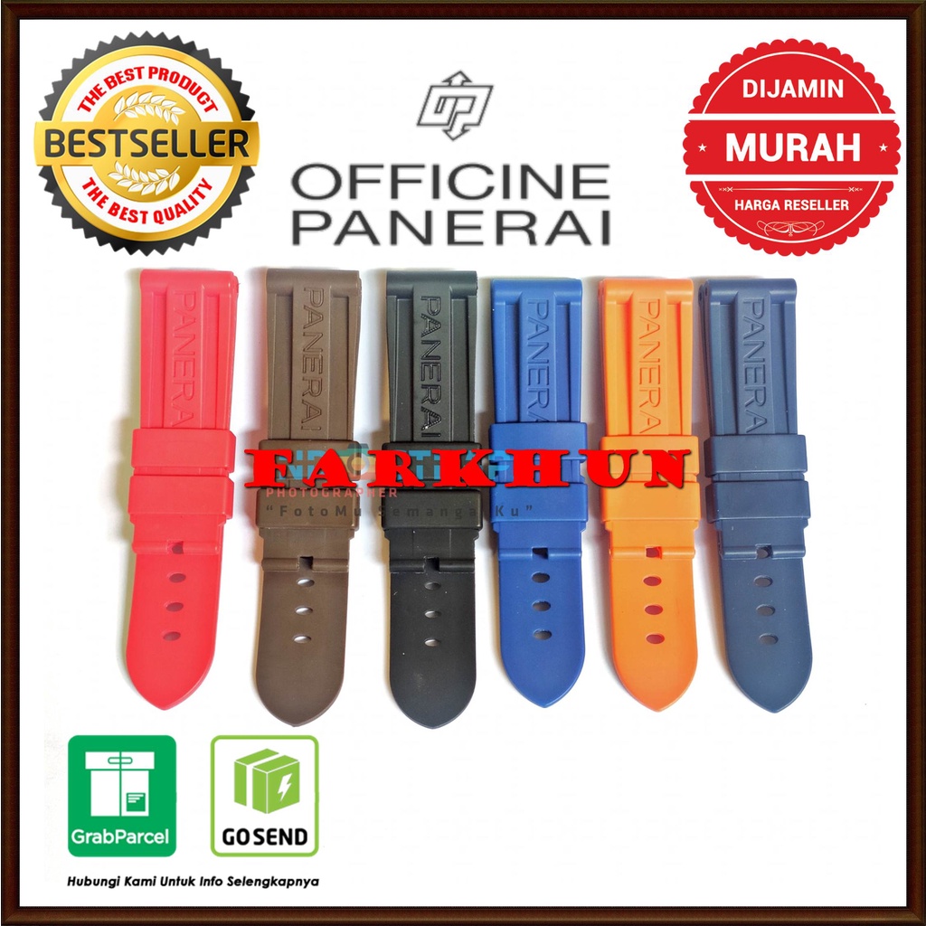 Jual TERBAIK STRAP PANERAI PAM 24 MM SILICONE BAND TALI JAM TANGAN