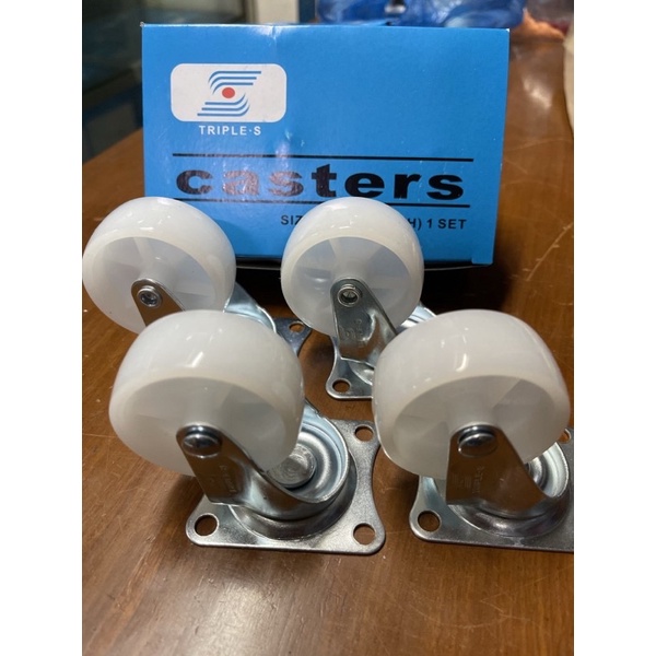 Jual Roda nylon casters 2 inch Hidup ( 4 pcs ) | Shopee Indonesia
