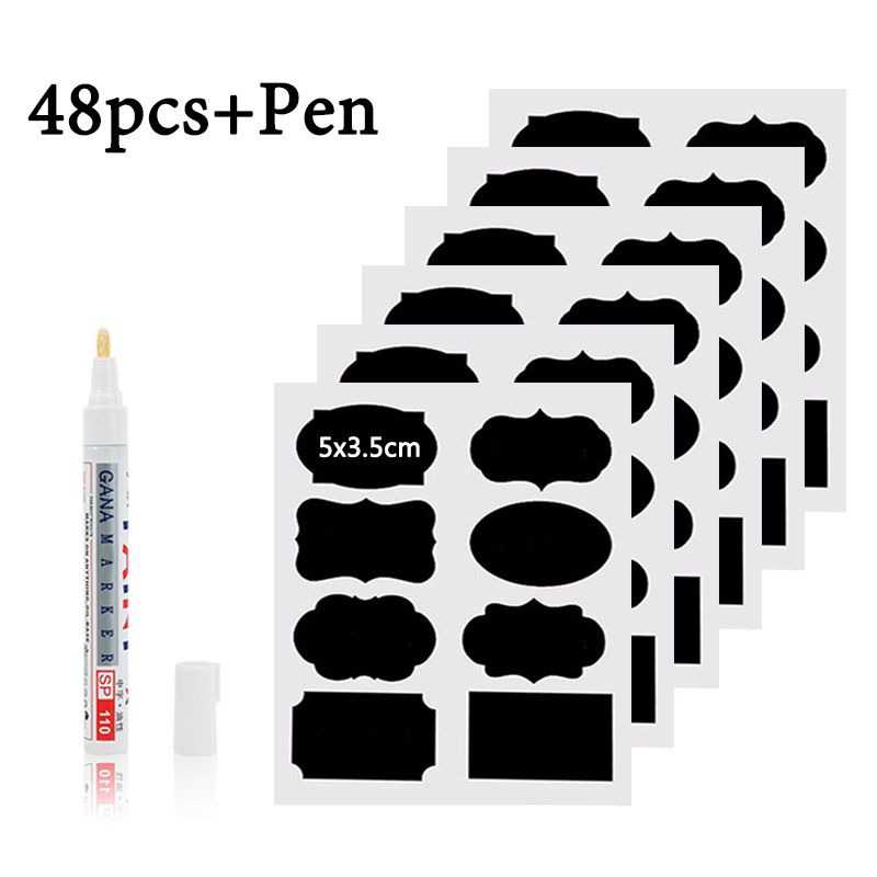 Jual ALLOYSEED Stiker Label Blackboard Papan Tulis Removable 5 PCS ...