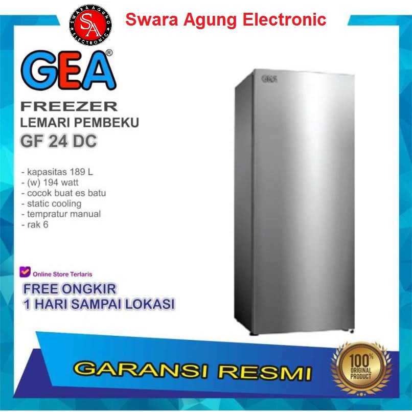 Jual Freezer 6 Rak 189 Liter GEA Type: GF-24DC (Khusus Daerah Medan ...
