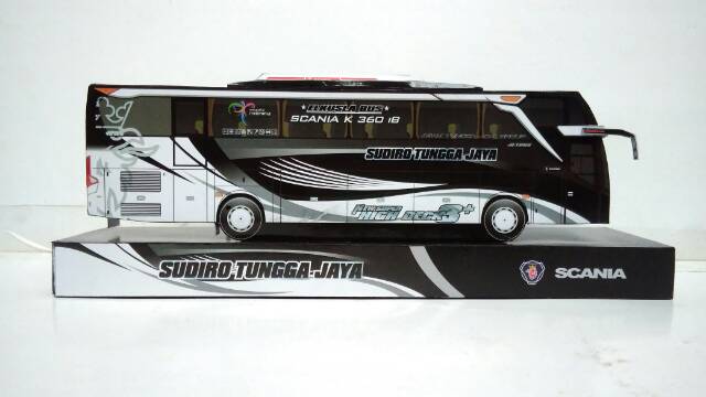 Jual MINIATUR BIS PAPERCRAFT BUS SUDIRO TUNGGA JATA RUDHOUR SCANIA STJ ...