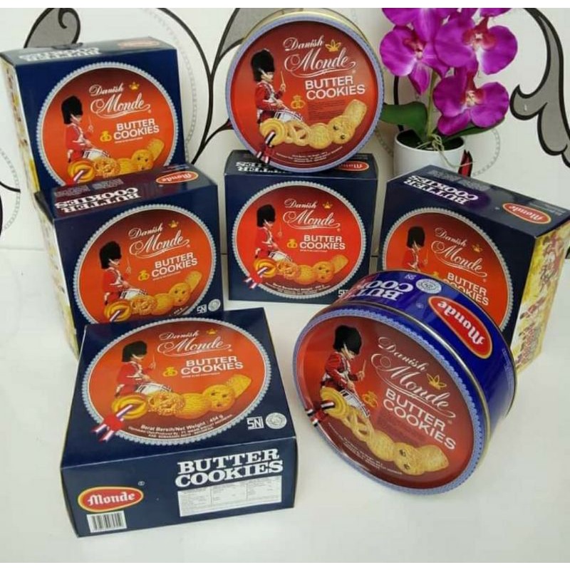 Jual Monde Butter Cookies 454 Gr Kue Kaleng Monde Shopee Indonesia 4095