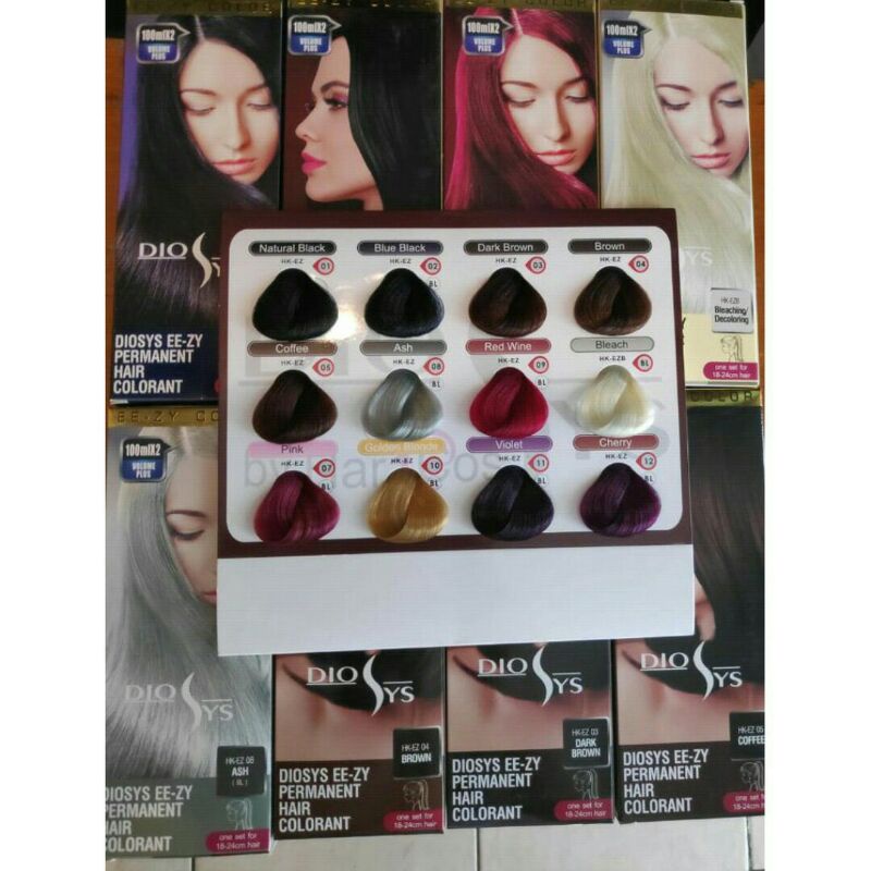 Jual Diosys Permanent Hair Colorant / Cat Rambut Dio 100 ML | Shopee ...