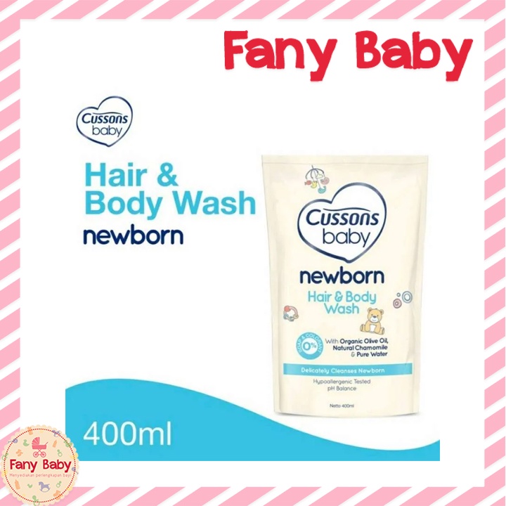 Jual CUSSONS BABY NEWBORN HAIR BODY WASH 400ML Shopee Indonesia