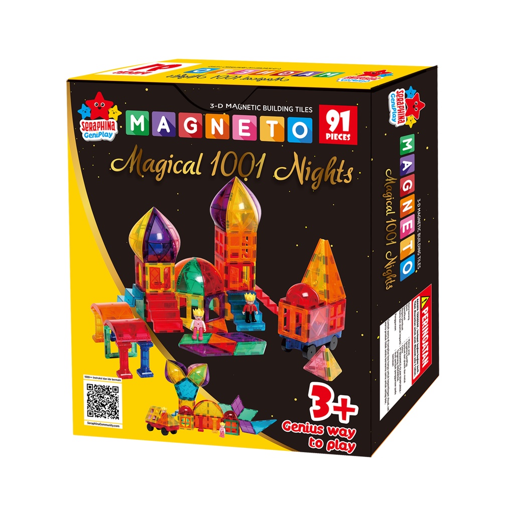 Jual Magneto Magical 1001 Night 91pcs – Mainan Magnet Edukatif STEM ...