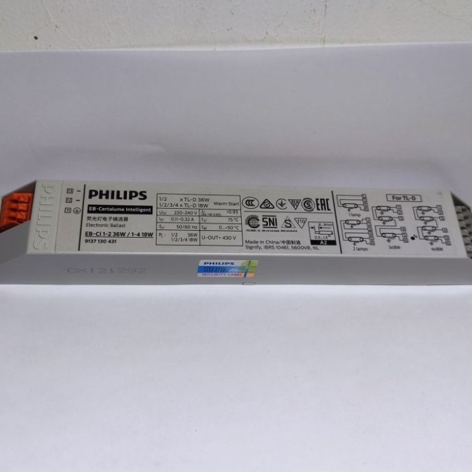 Jual Philips Ballast / Trafo TL 2X36 Watt TLD 220-240V / Ballast ...