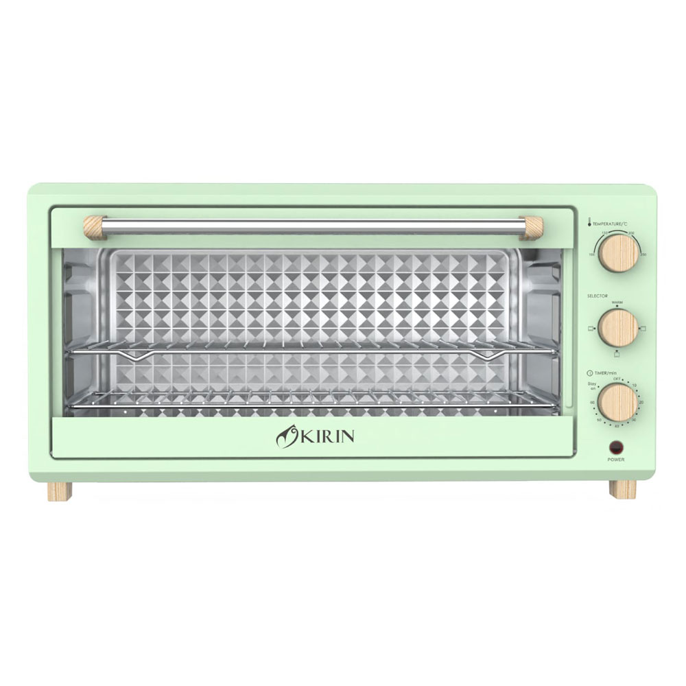 Jual Kirin KBO350WBGR Electric Oven 35 Liter 900 Watt Wide Body Green